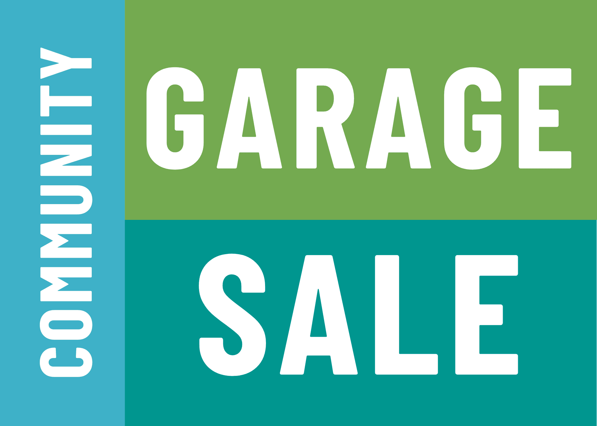 Fall Garage Sale Coming Up on October 7