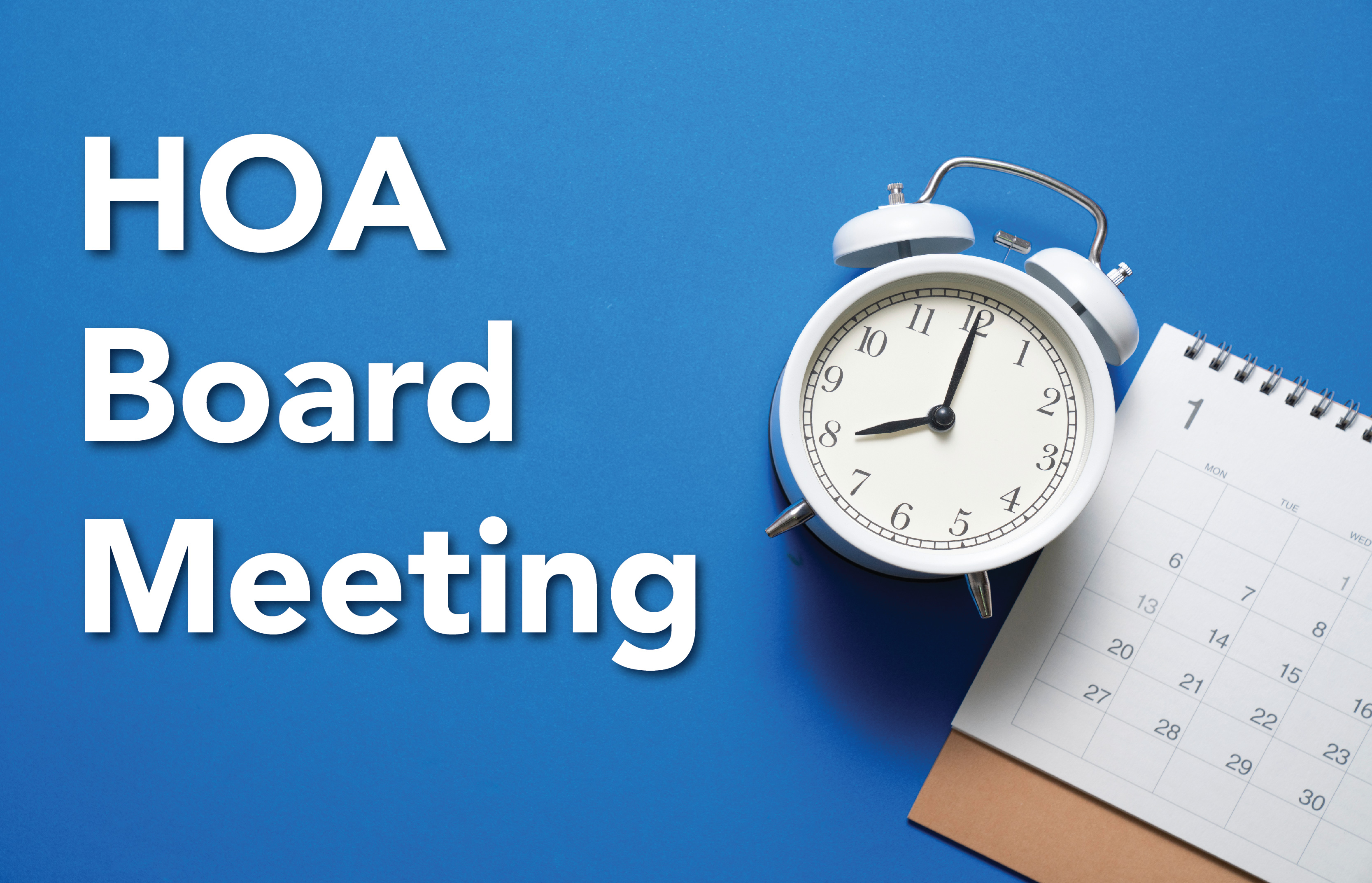 West Memorial HOA Board Meeting Set for February 27