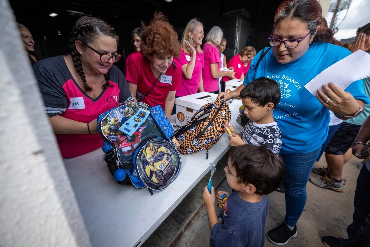 Cy-Fair Women's Club Supports Families in Need for Back-to-School