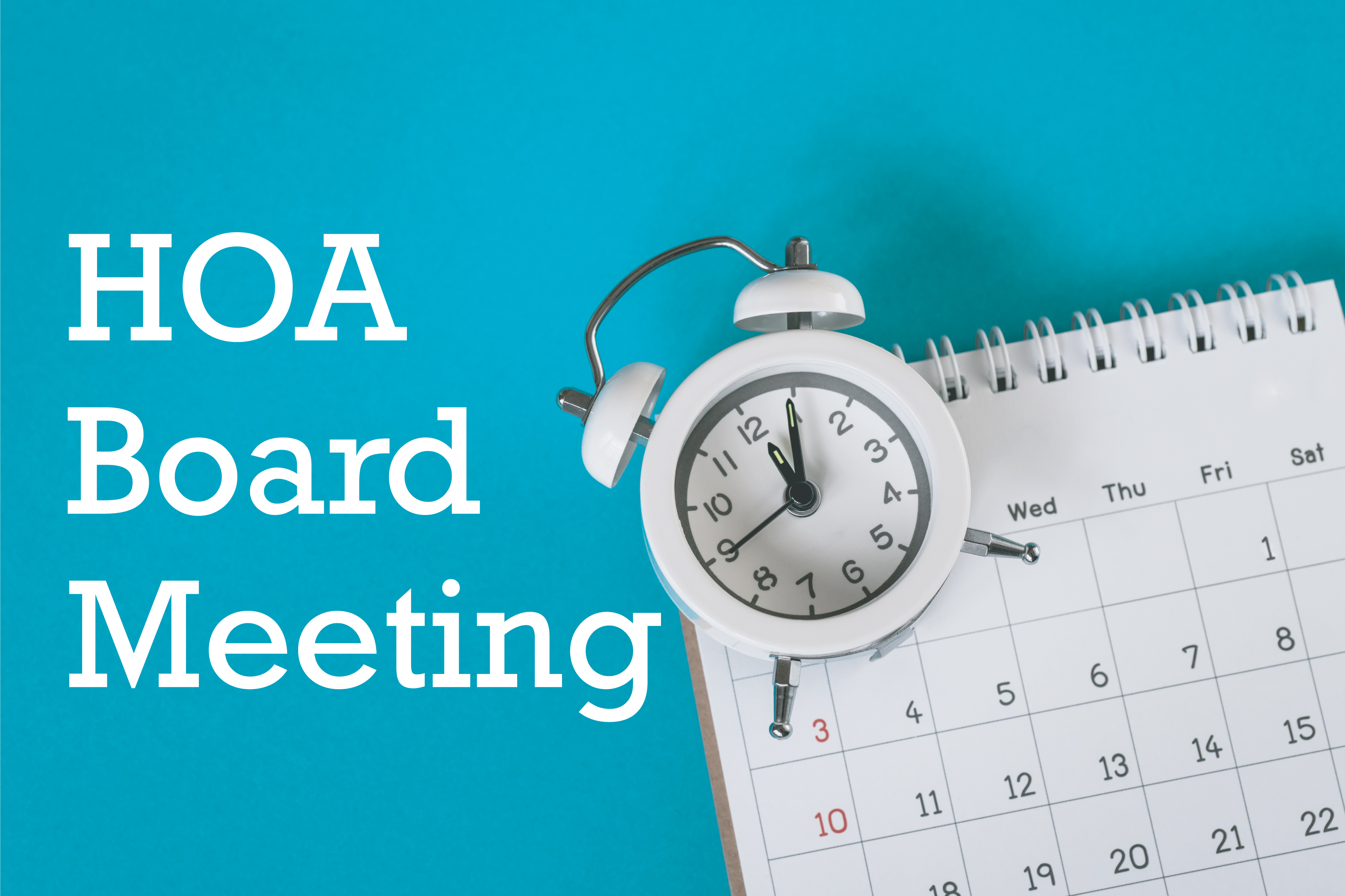 West Memorial HOA Board Meeting Set for March 26