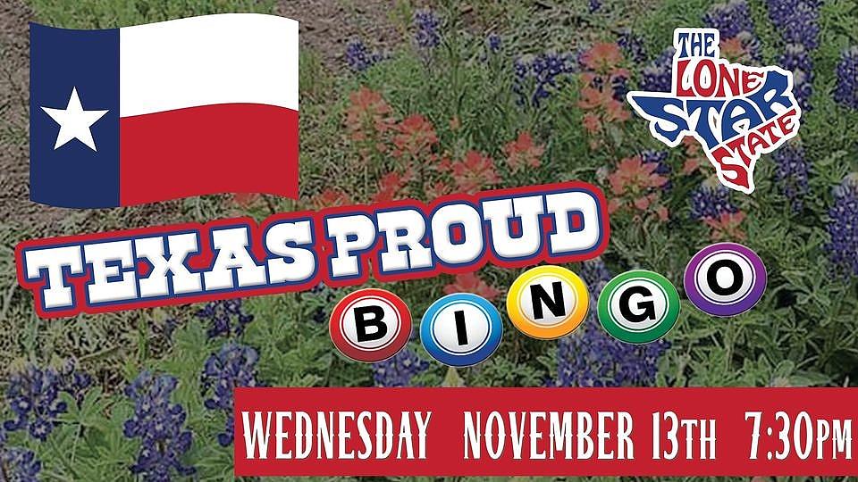 Texas Proud Bingo at Stats Sports Bar and Grill