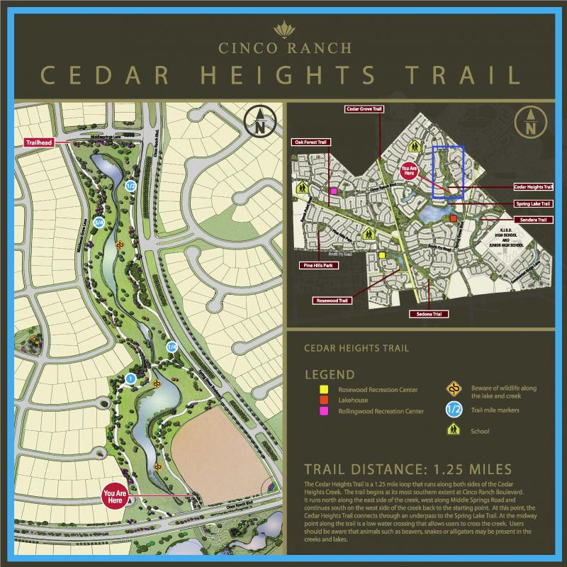 Cedar Heights Trail Map