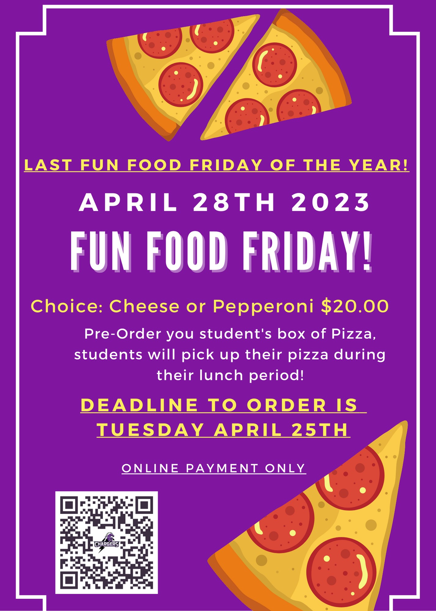 Fun Food Friday at Leaman Junior High - April 28th