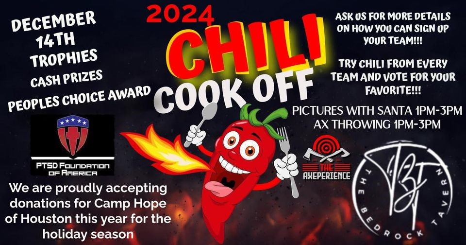 2024 Chili Cook Off at Bedrock Tavern