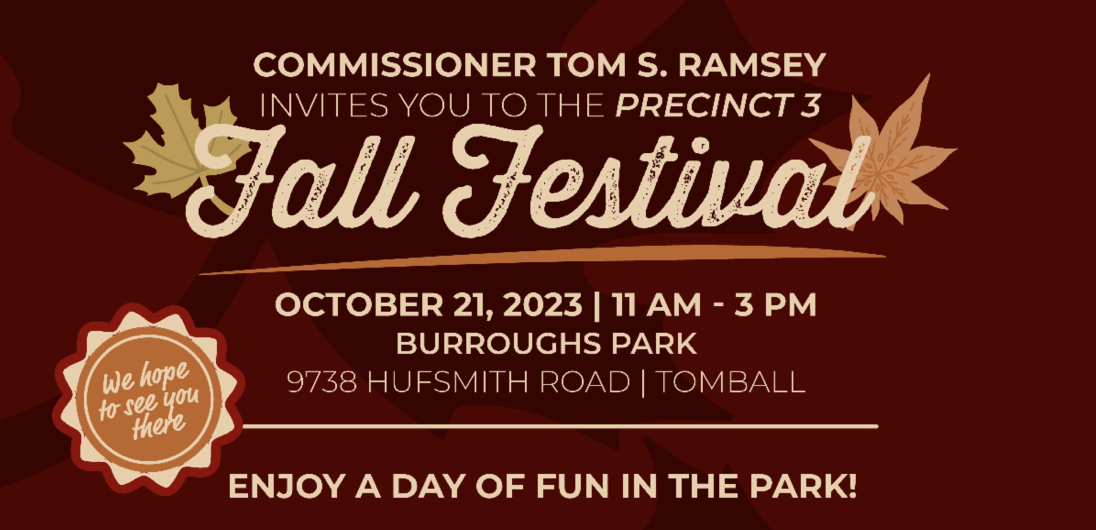 Fall Festival Hosted by Harris County Precinct 3 Tomball