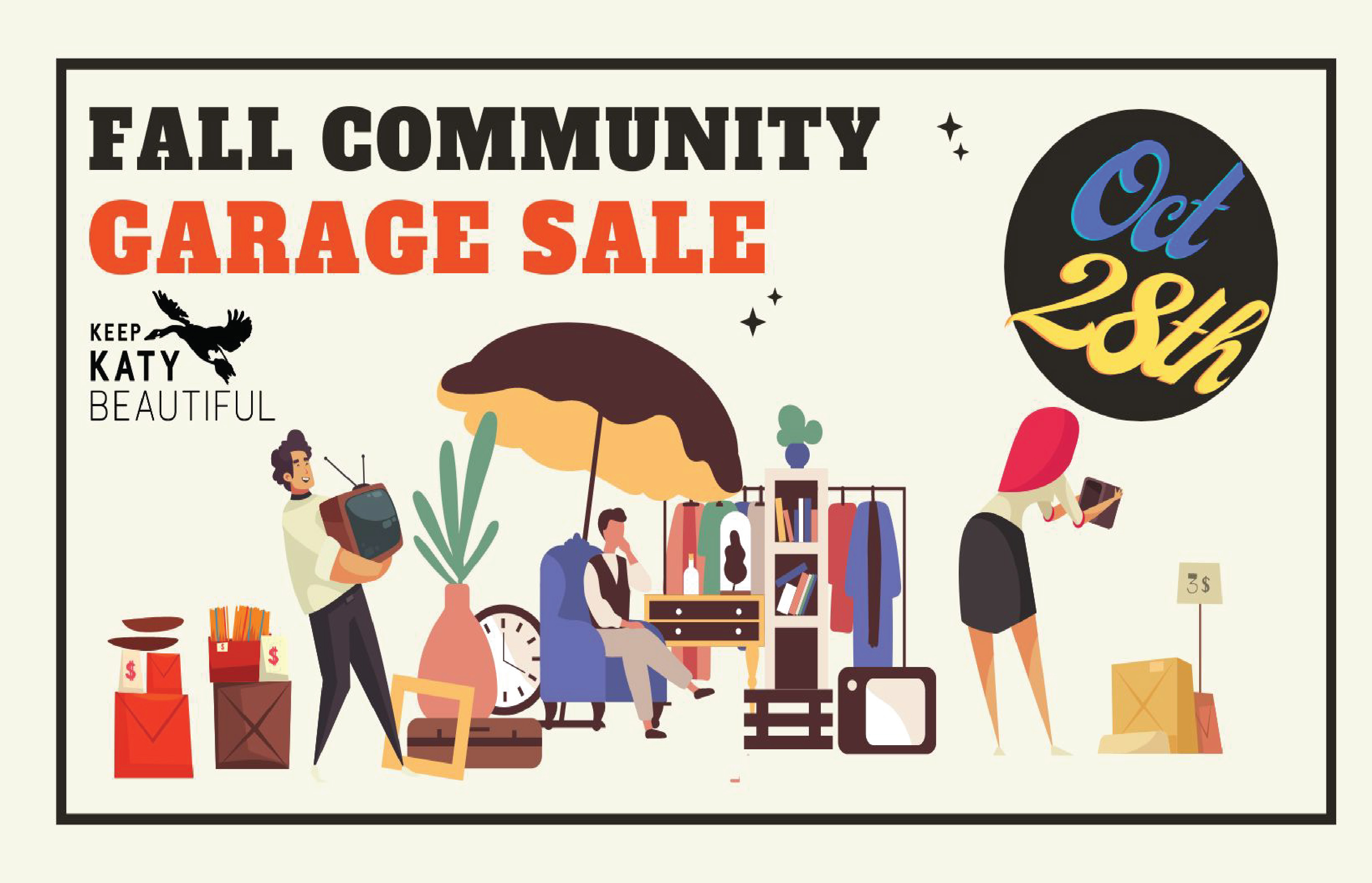 Sign Up for the City of Katy Fall Community Garage Sale