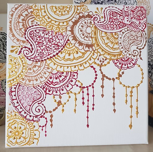 CRAFT: Henna Inspired Canvas Art