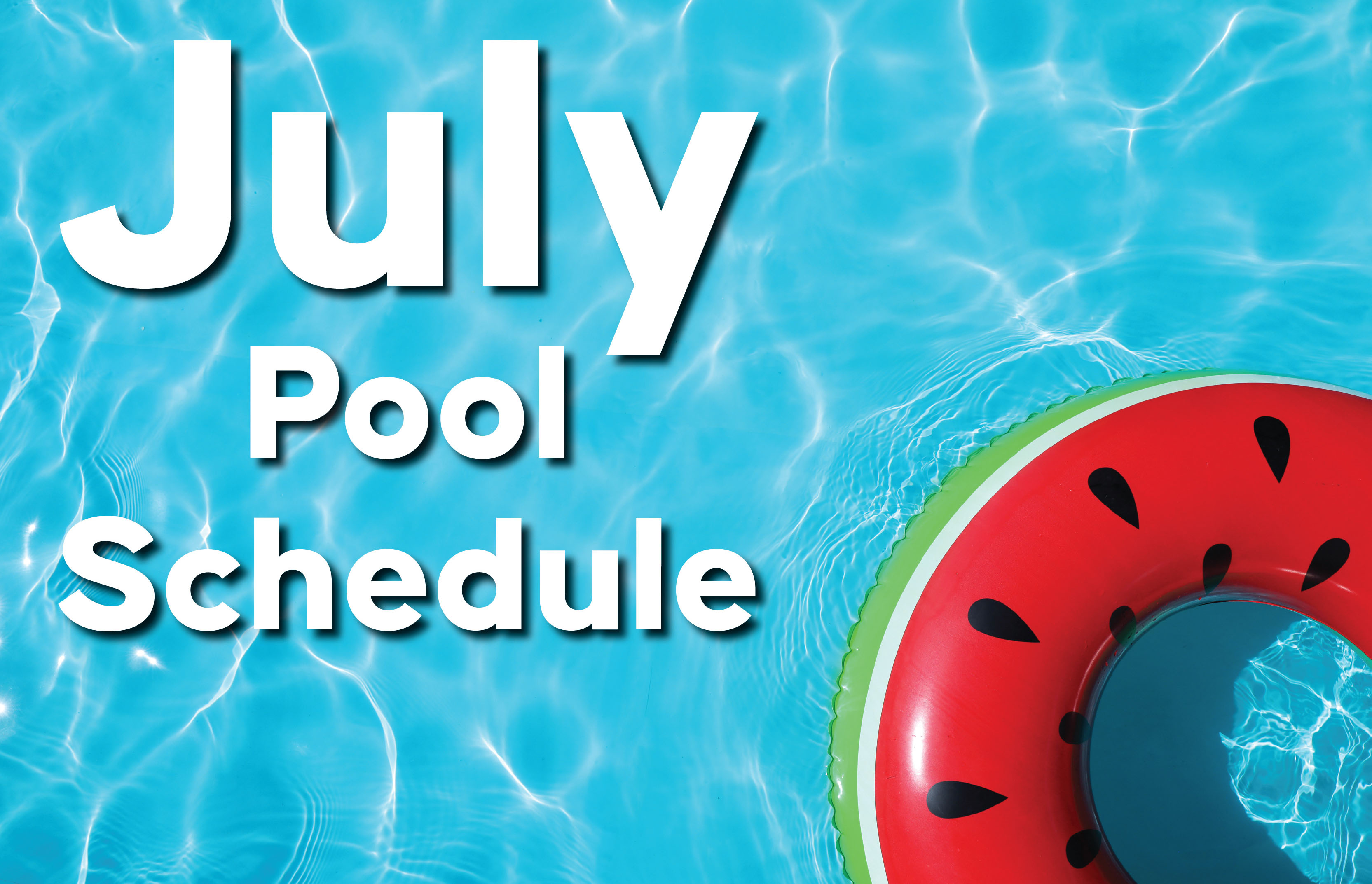 Memorial Parkway Announces July 2024 Pool Schedule