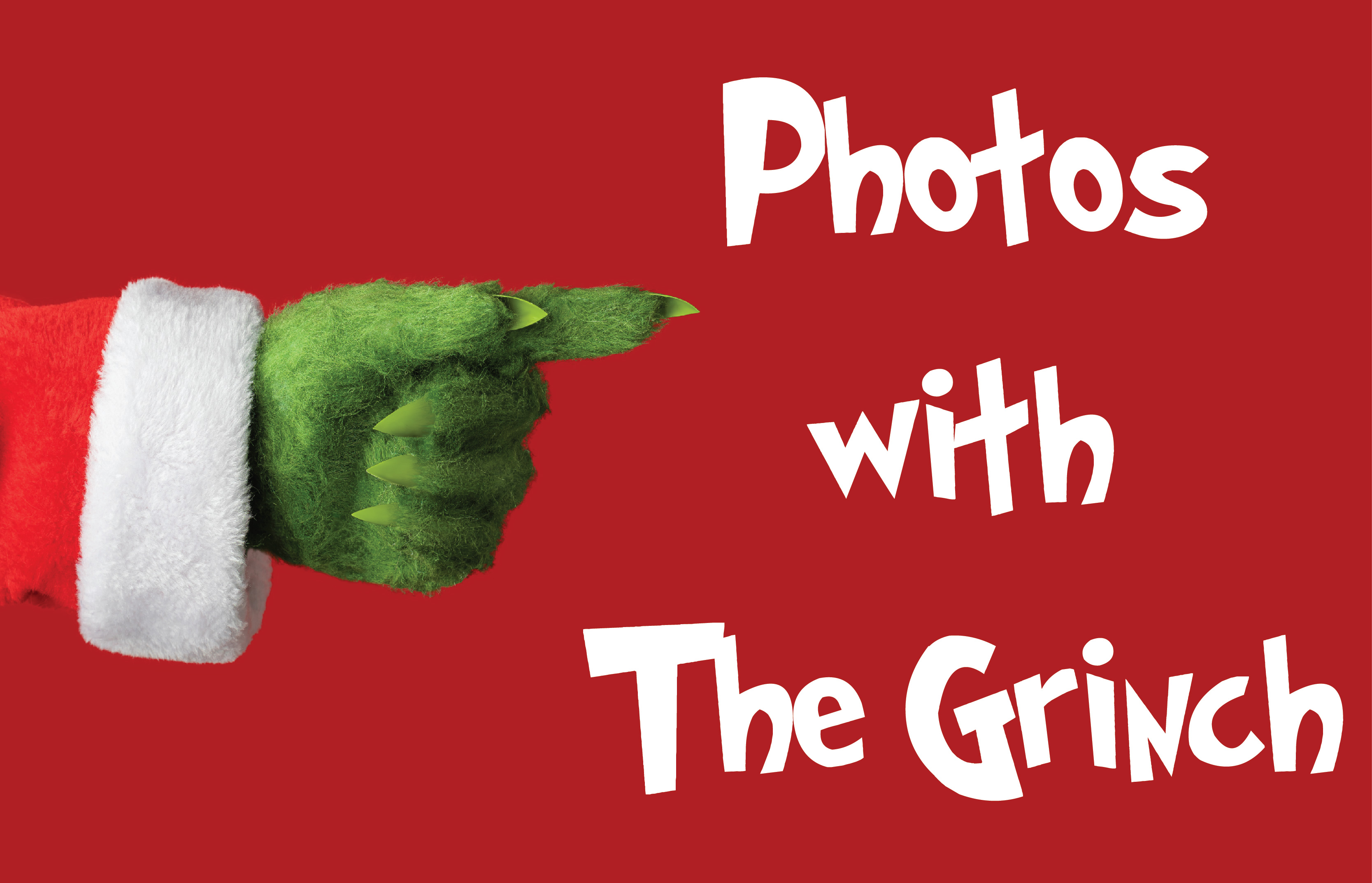 Photos with The Grinch in Williamsburg Settlement