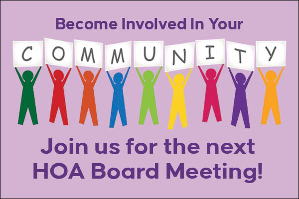 Copper Grove Monthly HOA Board Meeting