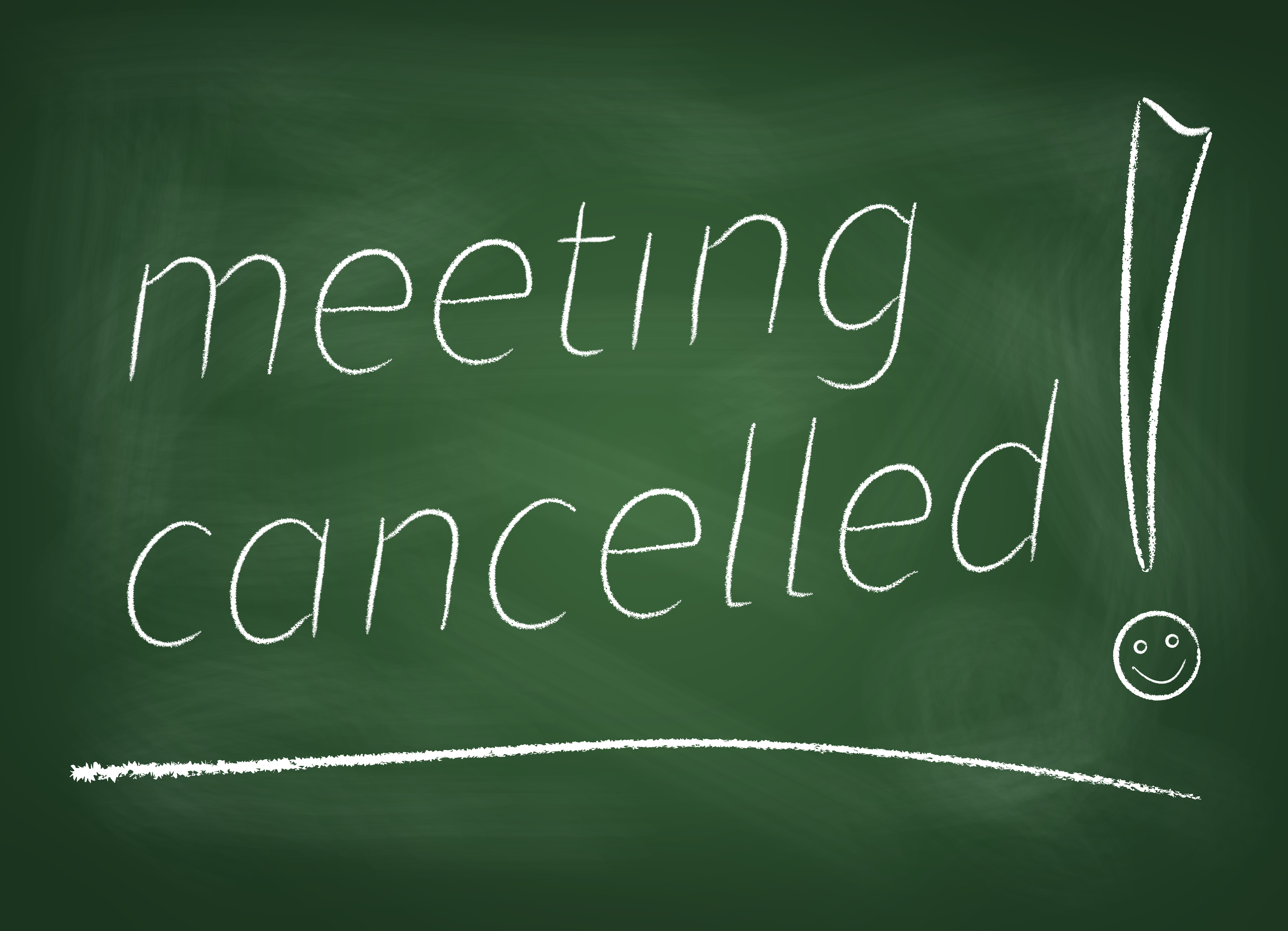 HOA Meeting Cancelled