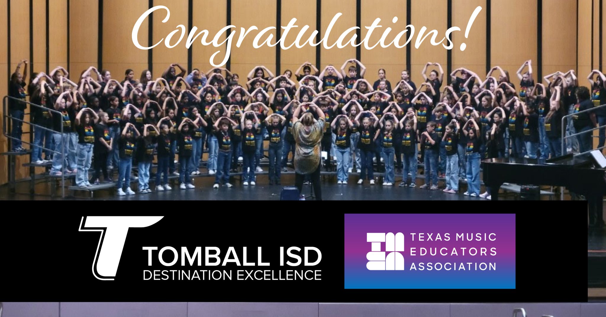 Tomball ISD Elementary Honor Choir Earns Spot at Prestigious 2026 Texas Music Educators Association Convention