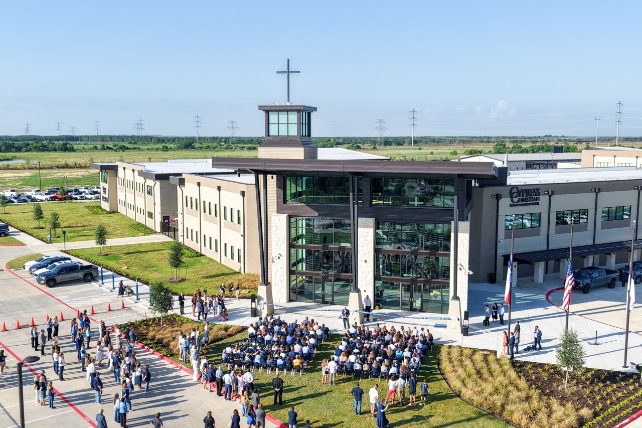 Cypress Christian School Celebrates Ribbon Cutting at New Bridgeland Campus Ahead of September Opening