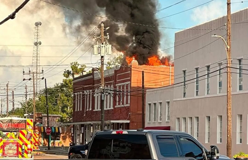 Fire Damages Historic Vogelsang Building in Downtown Rosenberg, Temporarily Closing Beloved Local Businesses