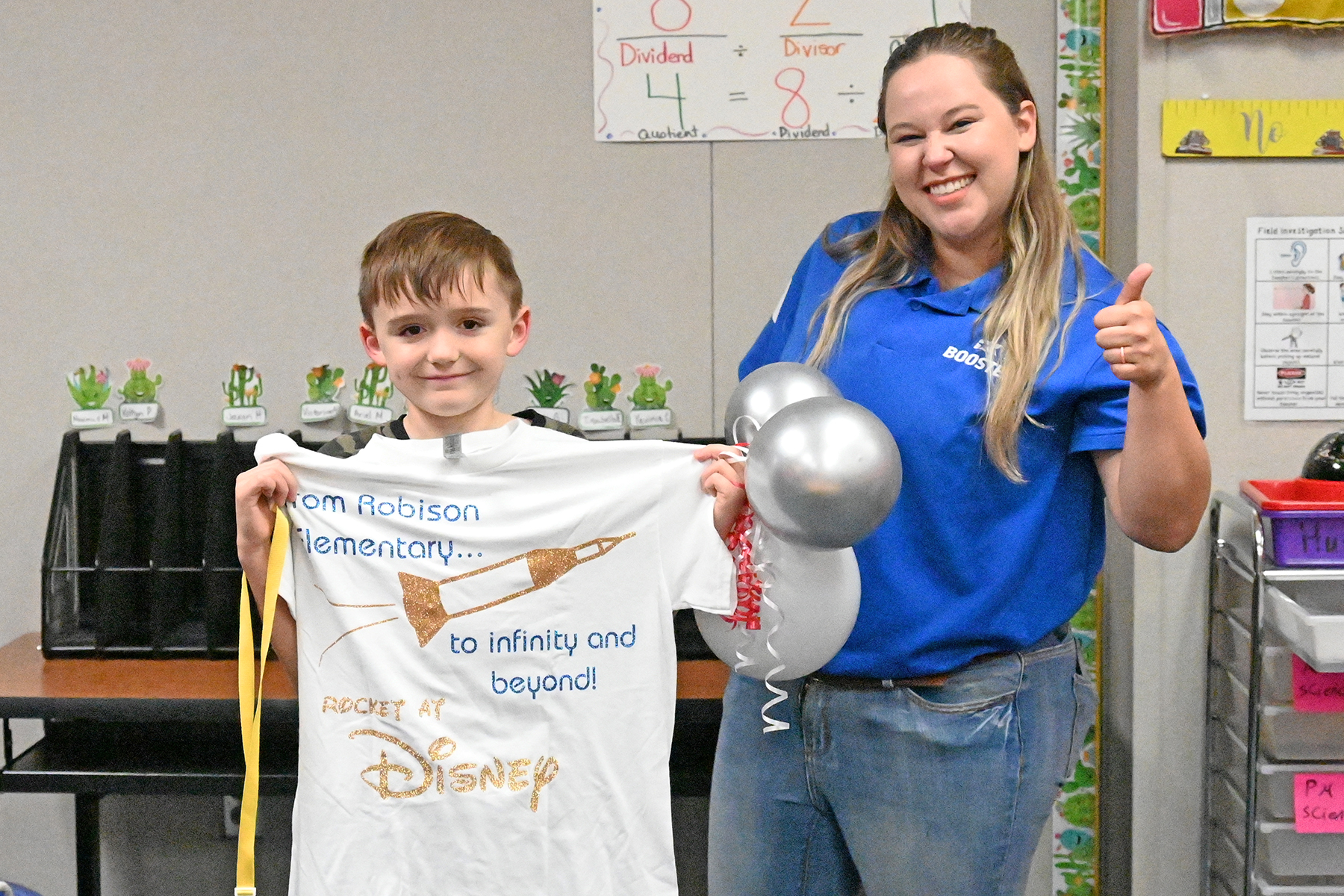 A. Robison ES Student Wins Boosterthon Disney Sweepstakes