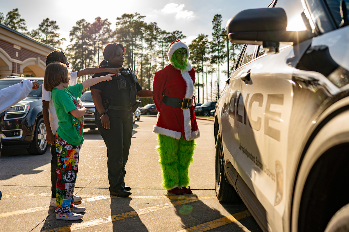 Grinch Tries to Steal Christmas Cheer Across Spring ISD