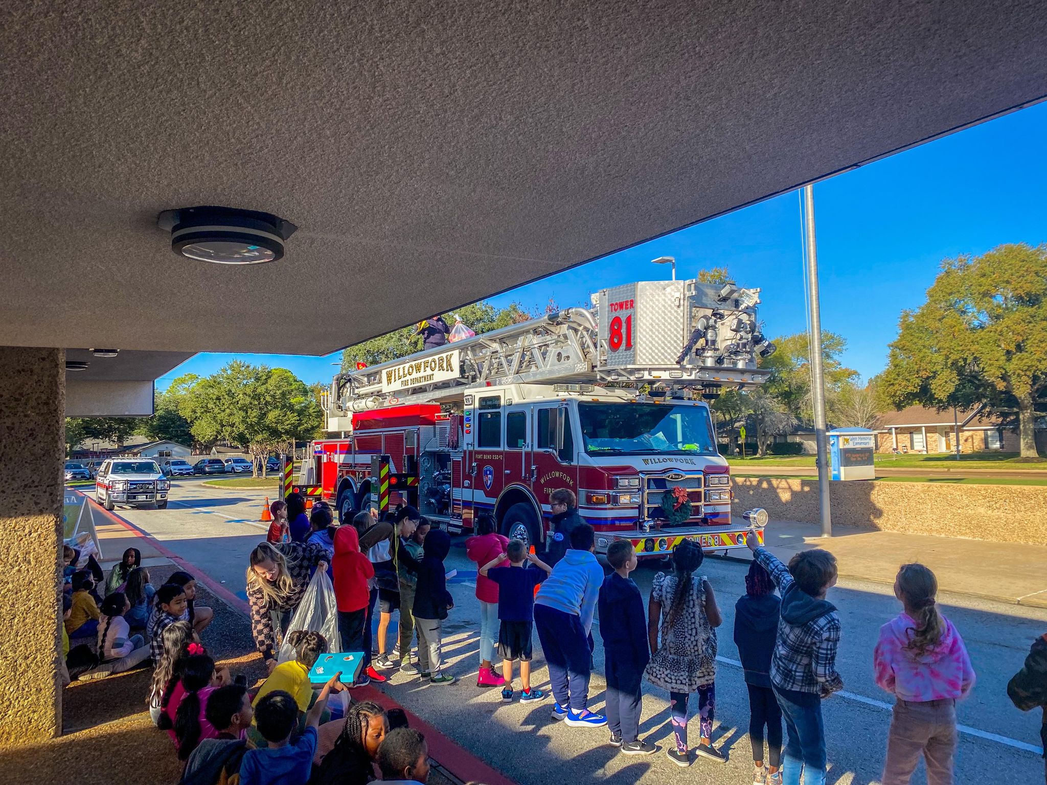 Local Fire Department Visits West Memorial Elementary