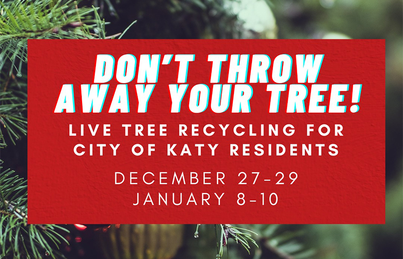 Recycle Your Christmas Tree with City of Katy