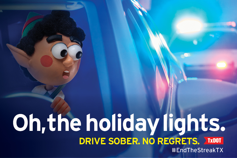 TxDOT Cautions Drivers to Drive Sober During Holidays