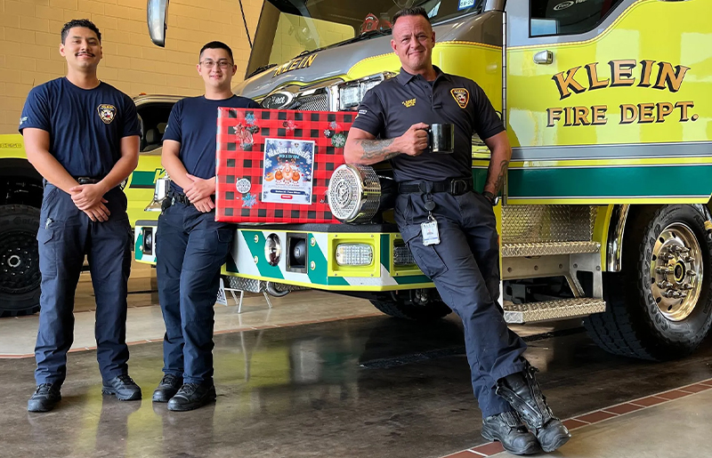 Spreading Joy and Literacy: Read to Lead Teams Up with Klein Fire Department for Holiday Book and Toy Drive﻿