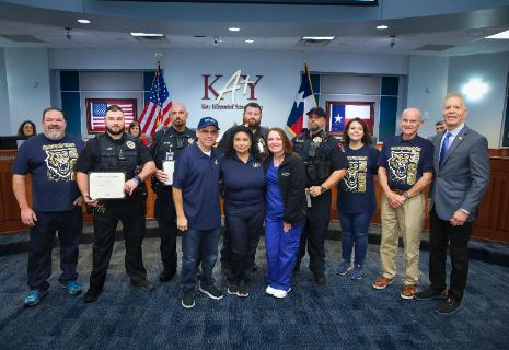 Katy ISD Police Officers Honored for Life-Saving Actions at Legacy Stadium