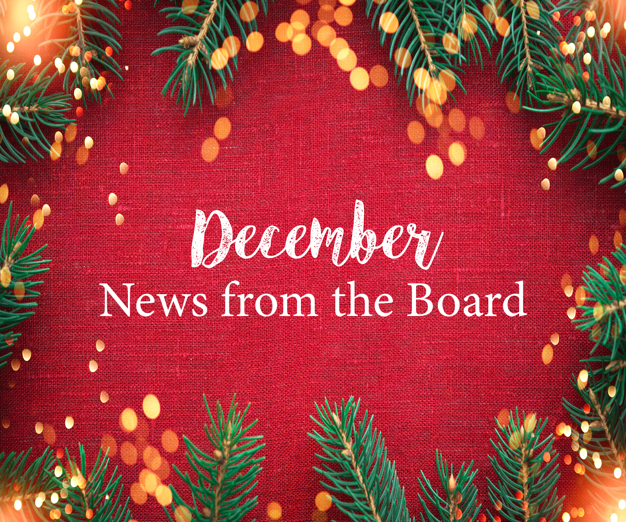Georgetown Colony 1 News from the Board - December 2022