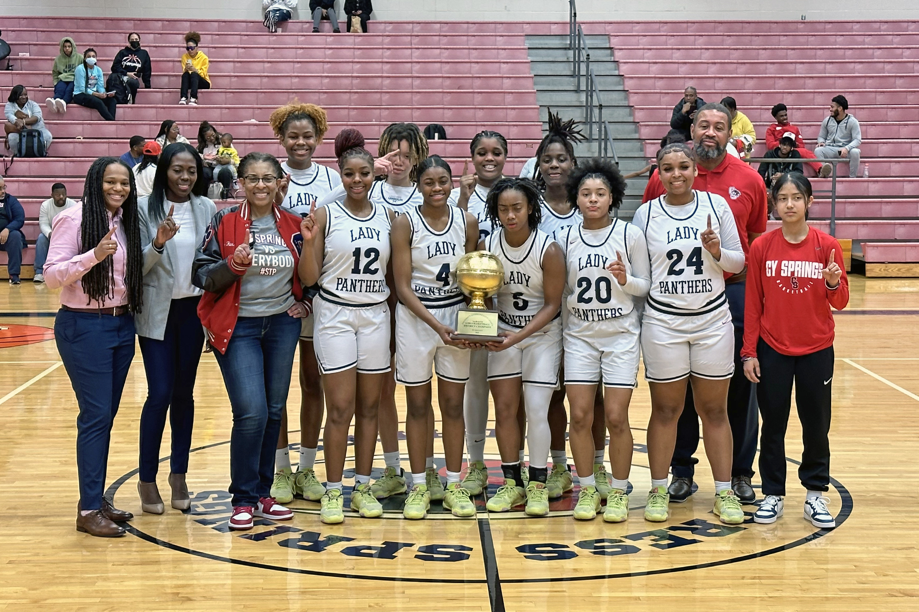 Cy-Springs Wins Girls' Hoops Title; 7 Teams Enter PlayoffsÂ 