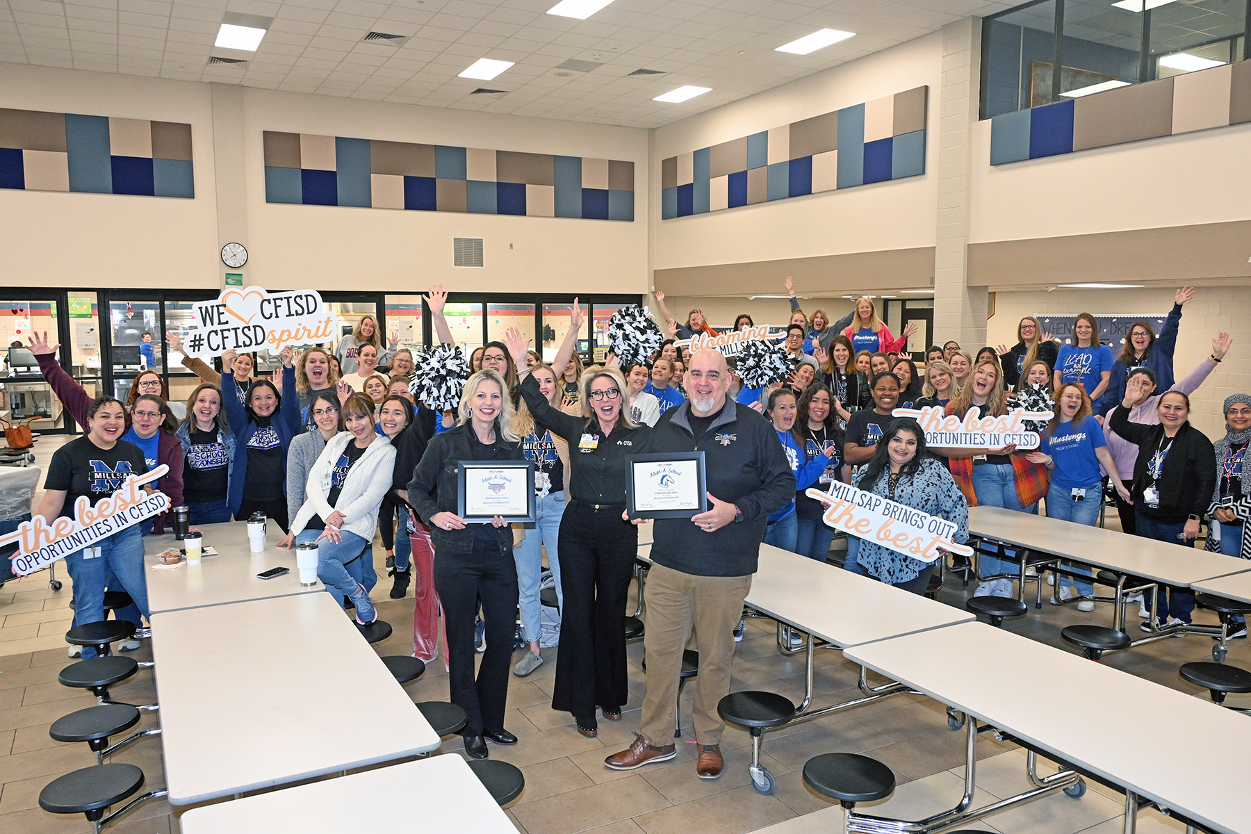 Millsap ES, Creekwood Grill Establish AdoptaSchool Partnership