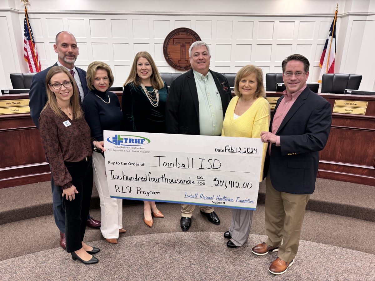 Tomball Regional Health Foundation Awards $204,412 Grant to Tomball ISD for Campus Based Mental Health Initiatives