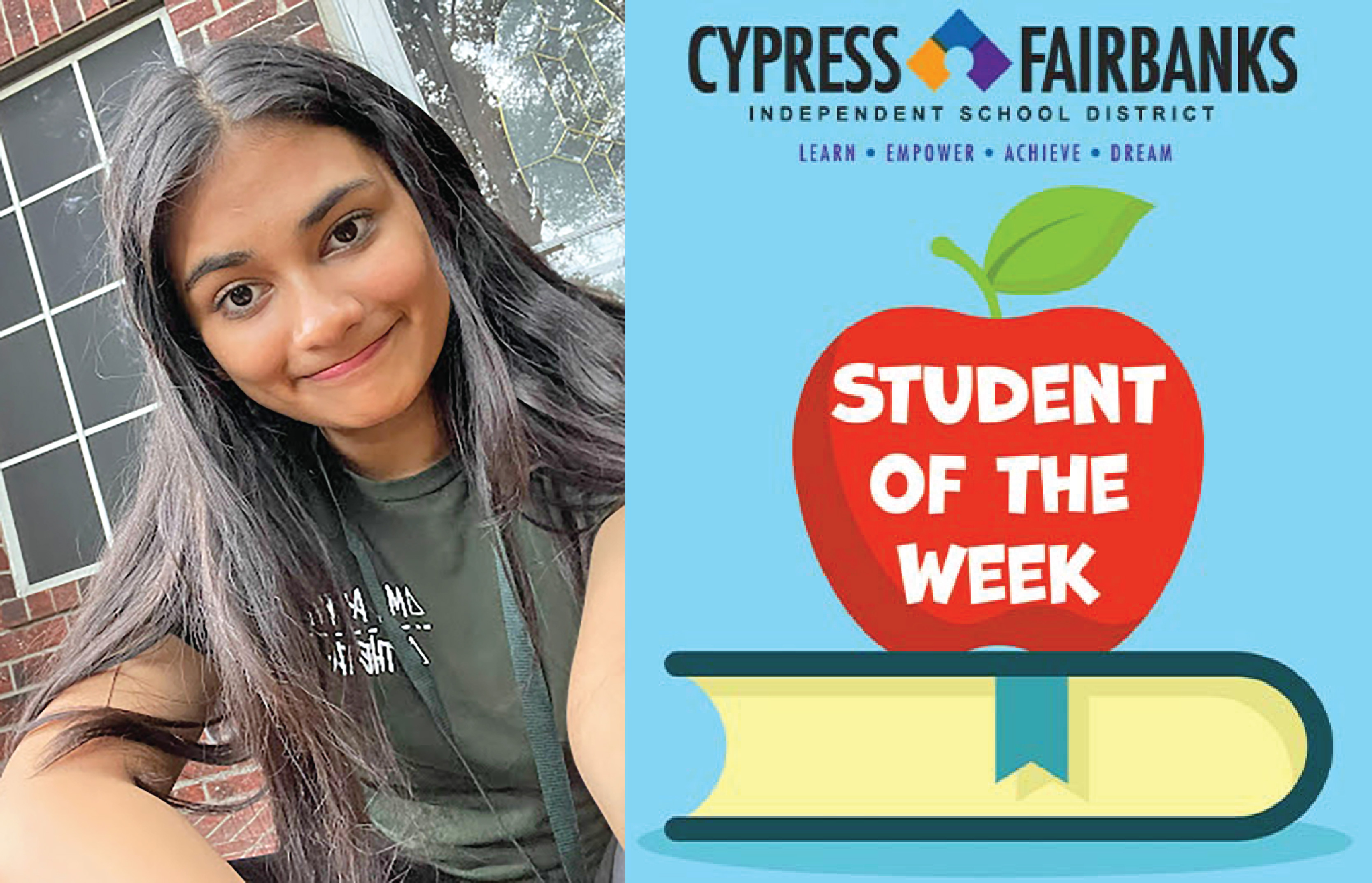 Cy-Falls HS Student Named CFISD Student of the Week