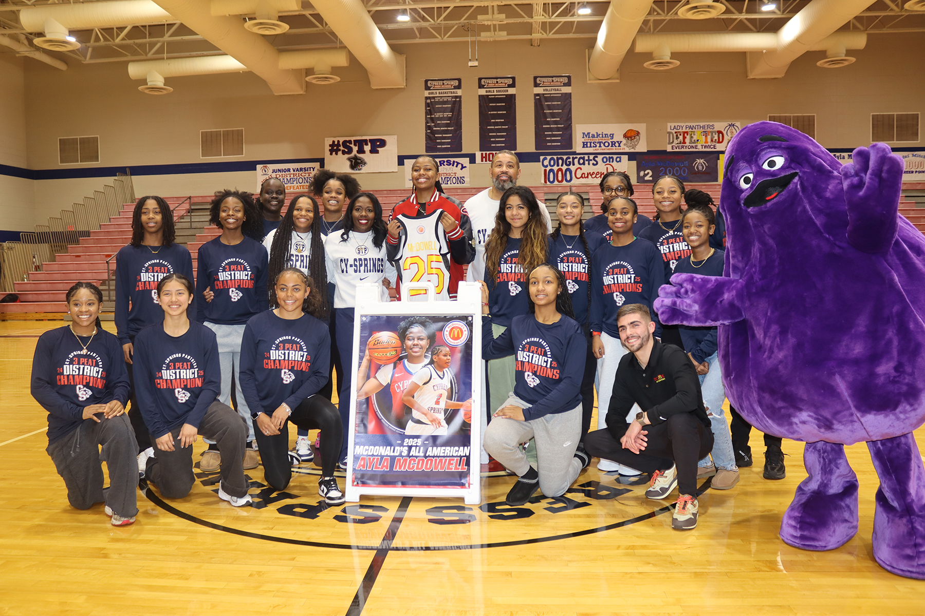 Cy Springs High School Senior Receives McDonald’s All-American Jersey