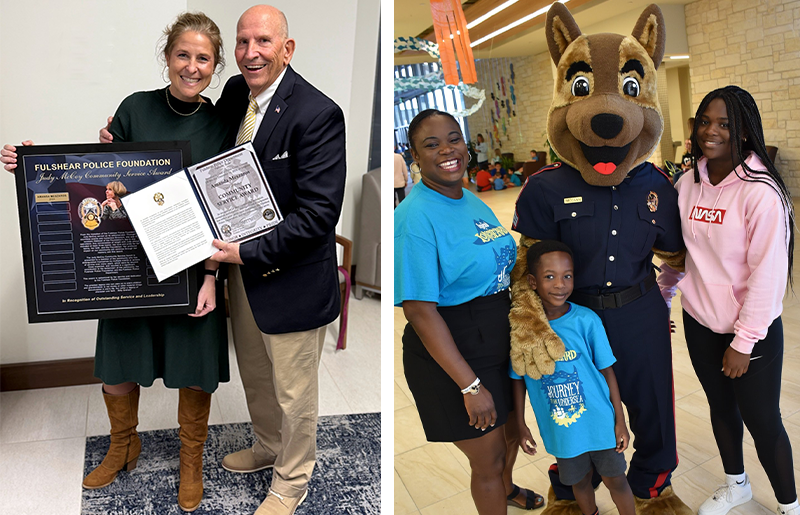 Amanda Meszaros Honored with 2024 Fulshear Police Foundation 'Judy McCoy Community Service Award'