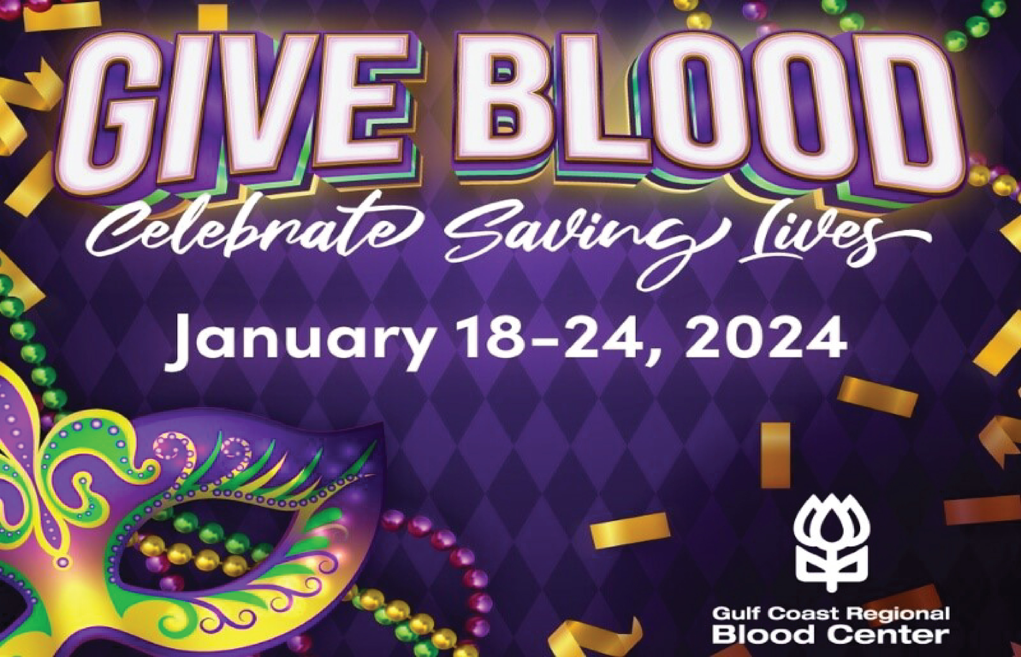 Save Lives, Celebrate at Mardi Gras! Galveston: Donate Blood, Get Free Admission