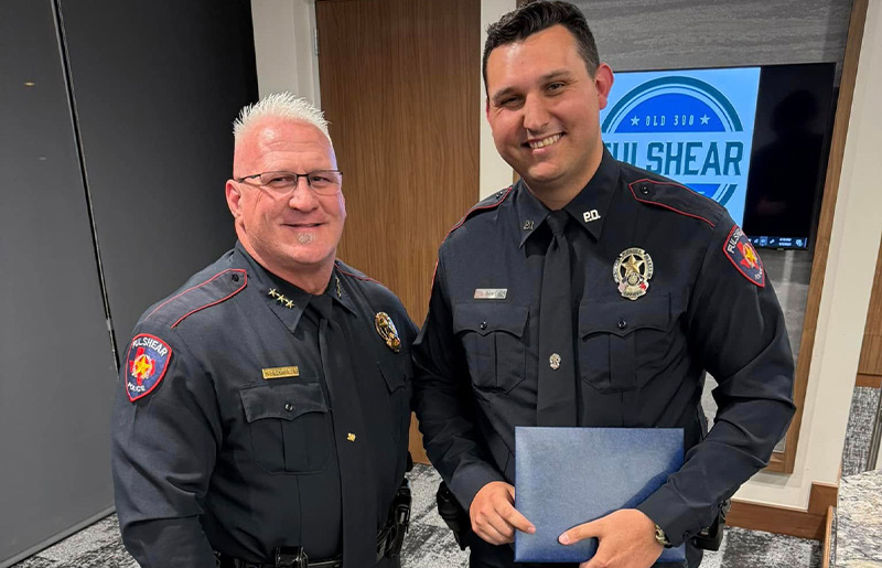 Fulshear Police Officer Deven Banitt Awarded Medal of Valor for Heroic Actions