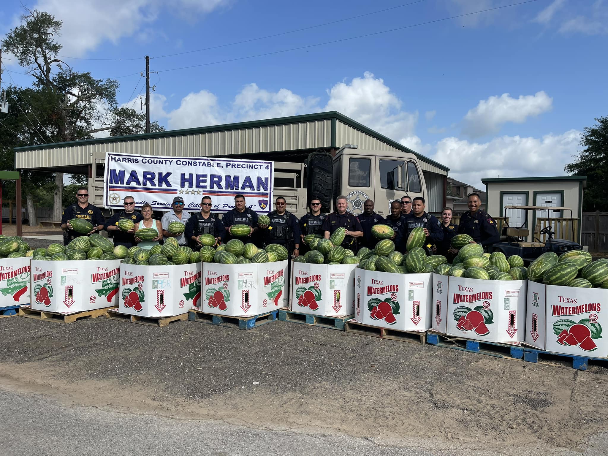 Constable Mark Herman Hosts Annual Watermelon Giveaway