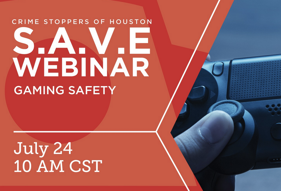 Spring ISD presents S.A.V.E. Webinar Gaming Safety - July 24th