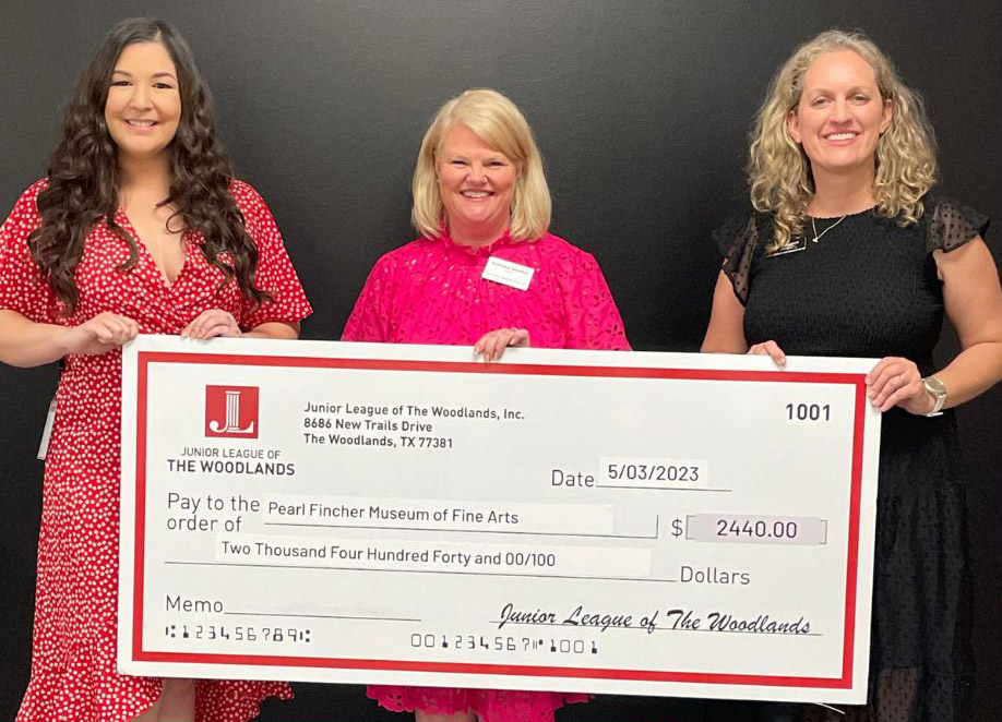 Junior League of The Woodlands Awards $2,440 to Pearl Fincher Museum of Fine Arts