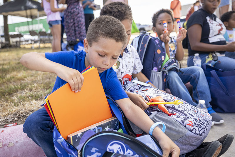 Cy-Fair Helping Hands Hosts 3rd Annual Back to School Bash for CFISD Students in Need