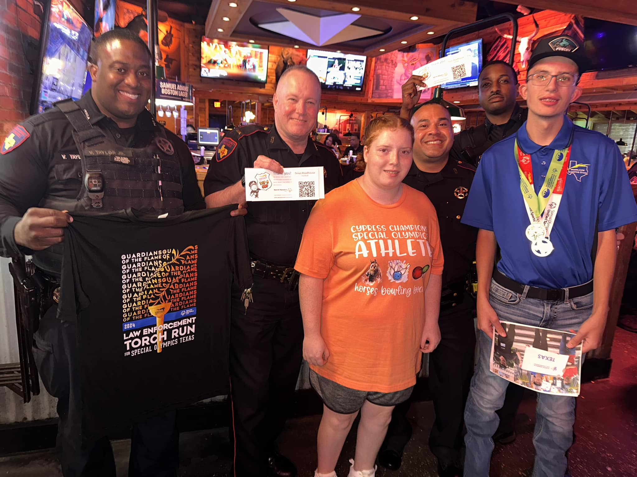 Tip A Cop Comes to Tomball: Support Special Olympics Texas with Constable Mark Herman and Deputies at Texas Roadhouse on July 24