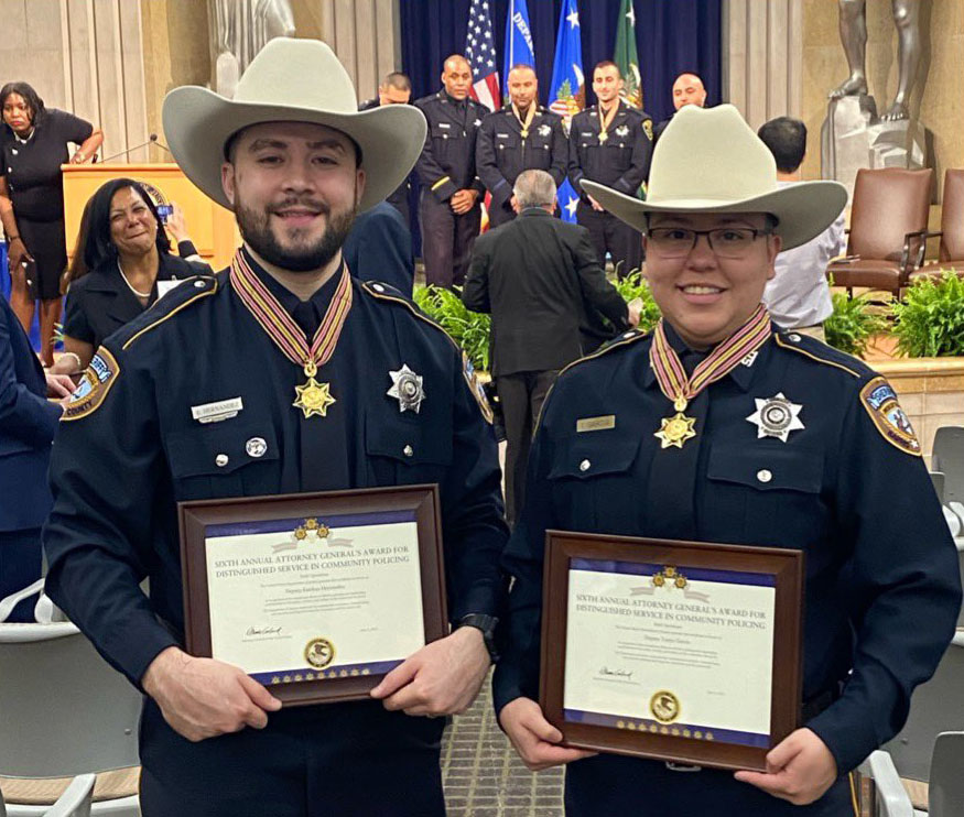 Two HCSO Deputies Honored by Justice Department in 6th Annual Attorney General's Award for Distinguished Service in Community Policing