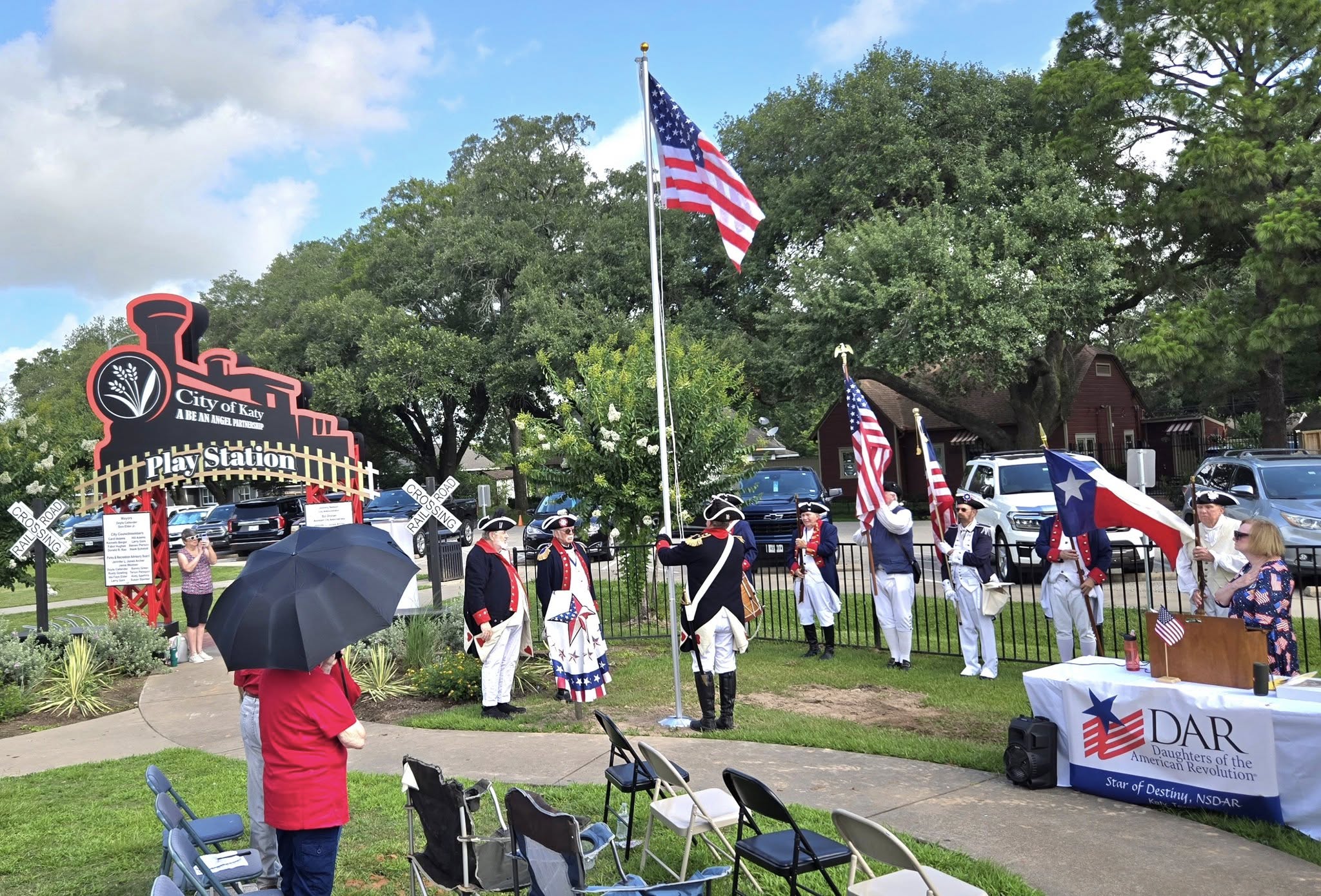 Katy Unveils First Outdoor Braille American Flag at Play Station All-Abilities Park