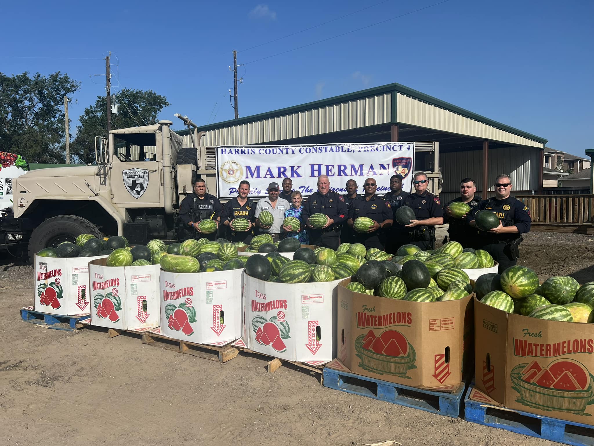 Constable Mark Herman Hosts Free Watermelon Giveaway July 9 at Atkinson Farms in Spring