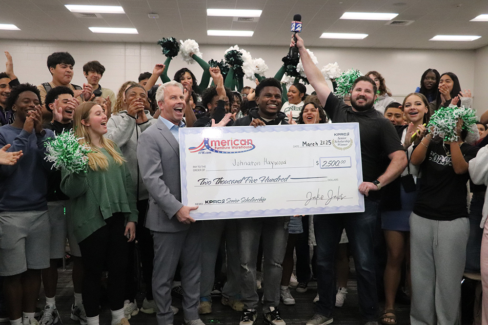 Three Katy ISD Graduates Receive Surprise Scholarships from KPRC 2 and American Furniture Warehouse
