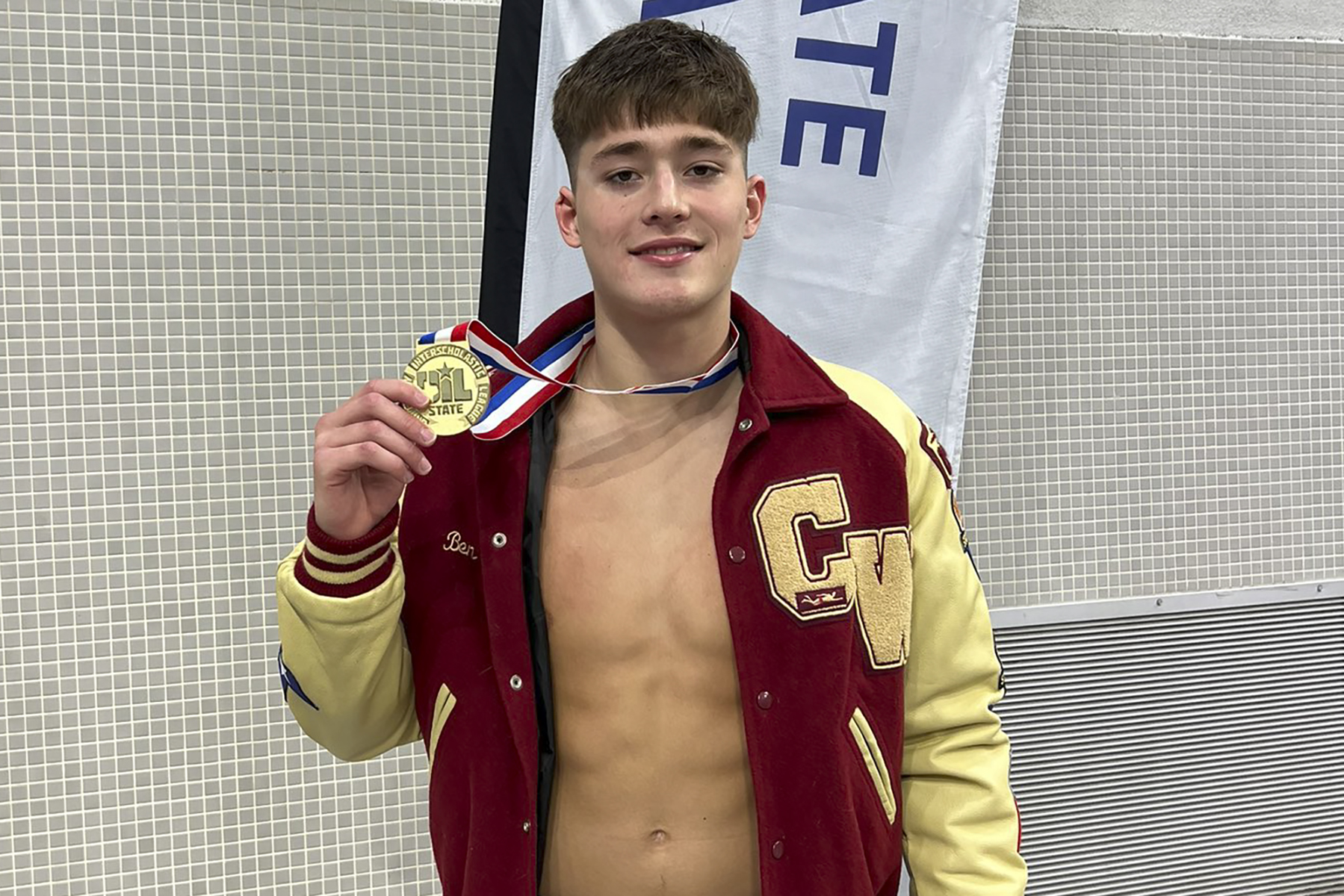 Cy-Woods HS Senior Earns Two Gold Medals at UIL State Swim Meet