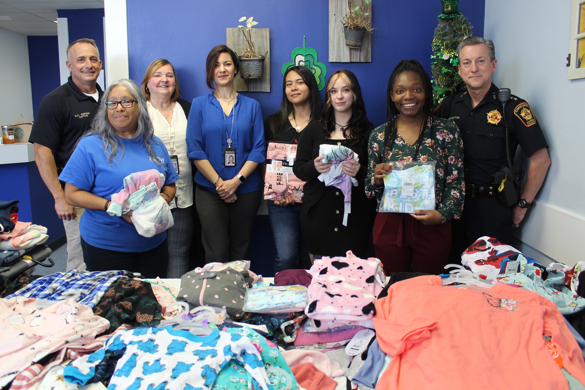 PJ's for a Good Cause: Constable Ted Heap's Victims Assistance Unit Delivers PJ's to Women and Children in Need