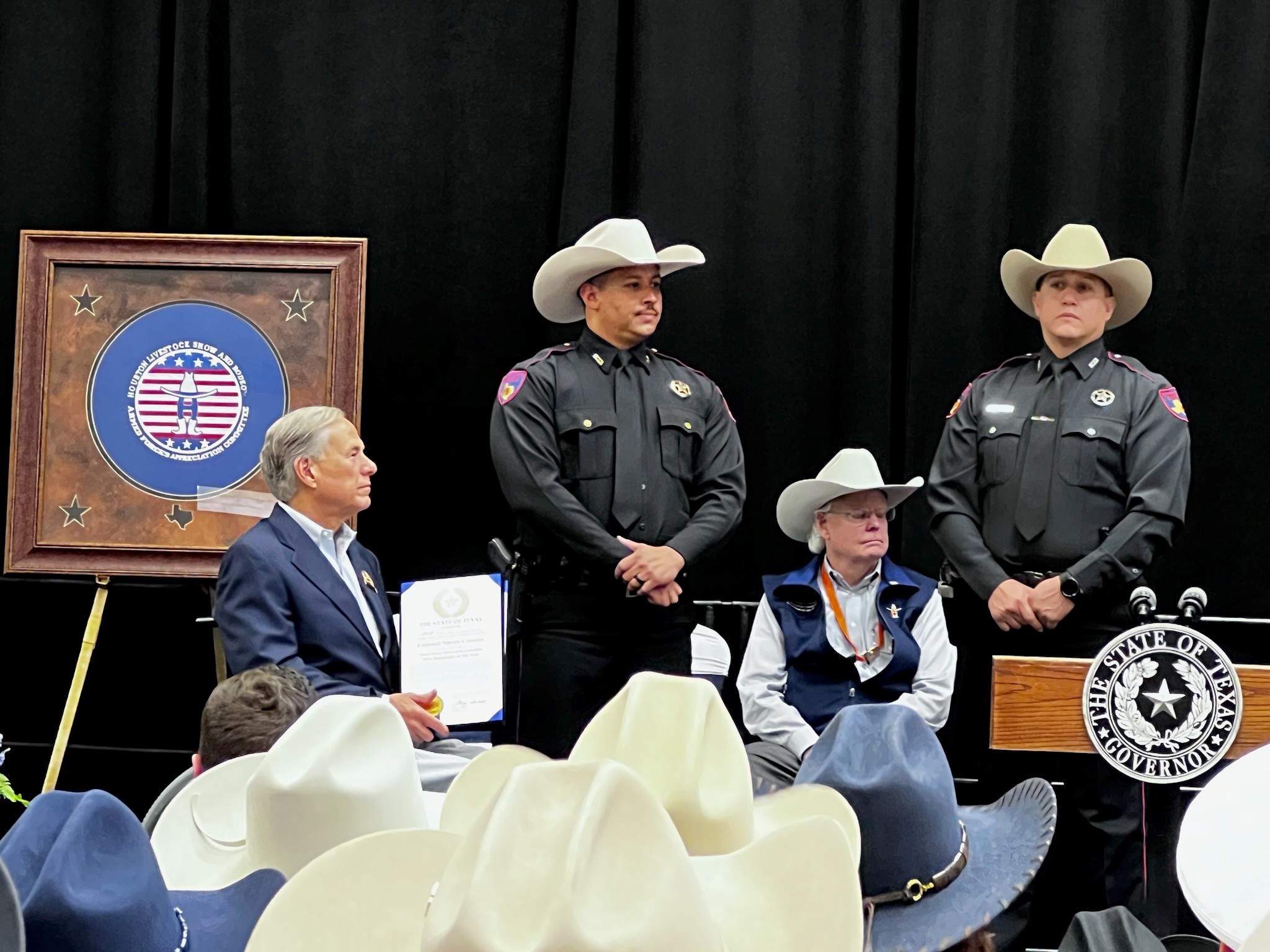 Governor Abbott Honors First Responders At Houston Livestock Show And Rodeo