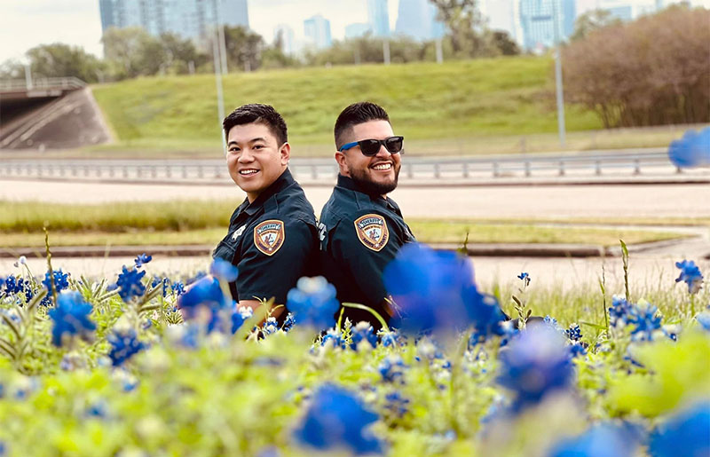 HCSO Deputies' Bluebonnet Portraits Go Viral