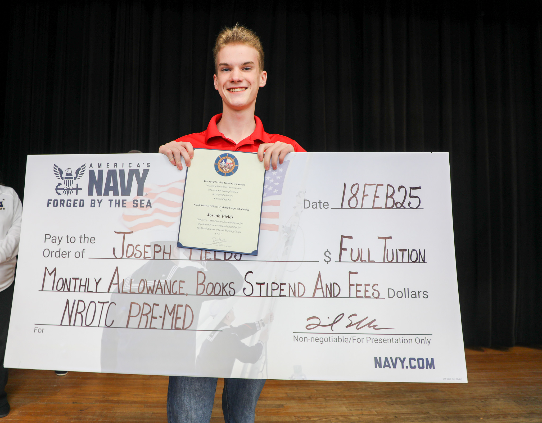 Katy High School Student Awarded First-of-its-Kind NROTC Scholarship Covering College and Medical School Tuition