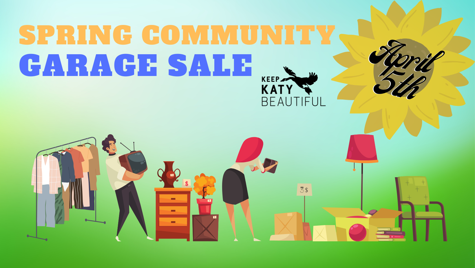 Katy's Biggest Bargain Hunt: Keep Katy Beautiful Spring Community Garage Sale Returns