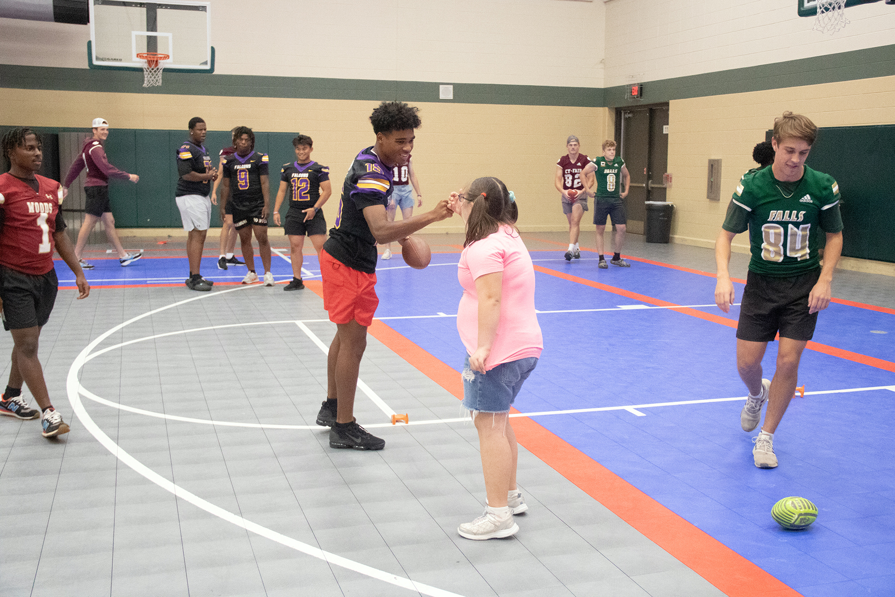 CFISD Football Players Lead Districtwide Camp for Life Skills StudentsÂ 
